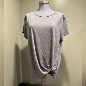 Green Envelope Gray Ladies Blouse.Size Large